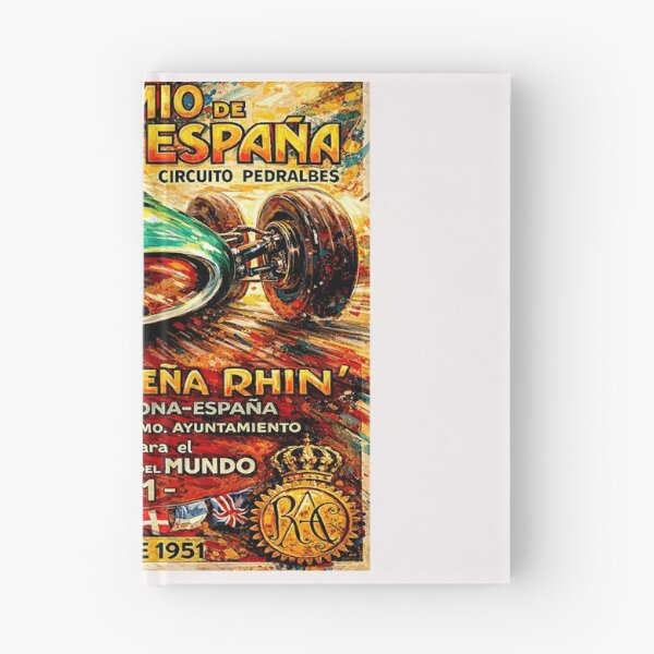 Item preview, Spain Grand Prix  variation vintage 1951 poster #3 designed and sold by Helios Be. Lavsh.