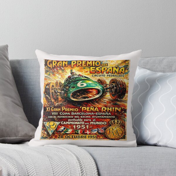 Item preview, Spain Grand Prix  variation vintage 1951 poster #3 designed and sold by Helios Be. Lavsh.