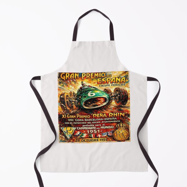 Item preview, Spain Grand Prix  variation vintage 1951 poster #3 designed and sold by Helios Be. Lavsh.
