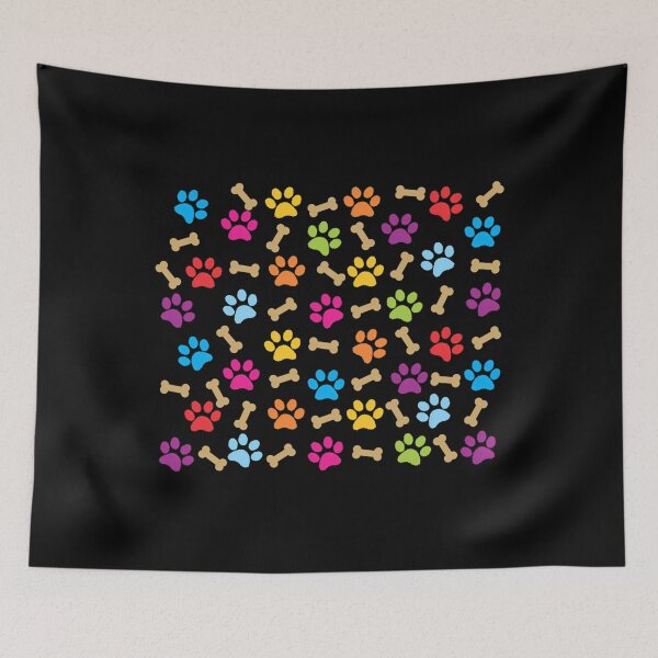 Item preview, Colorful Paw Dog Print Pattern designed and sold by ieevxgjdbzc98.