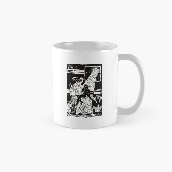 Item preview, Pasiphae and the Infant Minotaur - Ancient Greek Vase Art Inspired Illustration designed and sold by Ancient-Tales.