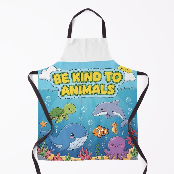 Item preview, Be Kind To Animals – Cute Dolphin, Whale, Turtle, Fish, Seahorse & Octopus Illustration designed and sold by GlobalBoom.