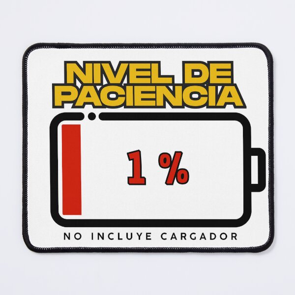 Item preview, Patience Level 1% – Low Battery, Sarcastic Mood designed and sold by SinFondoStudio.
