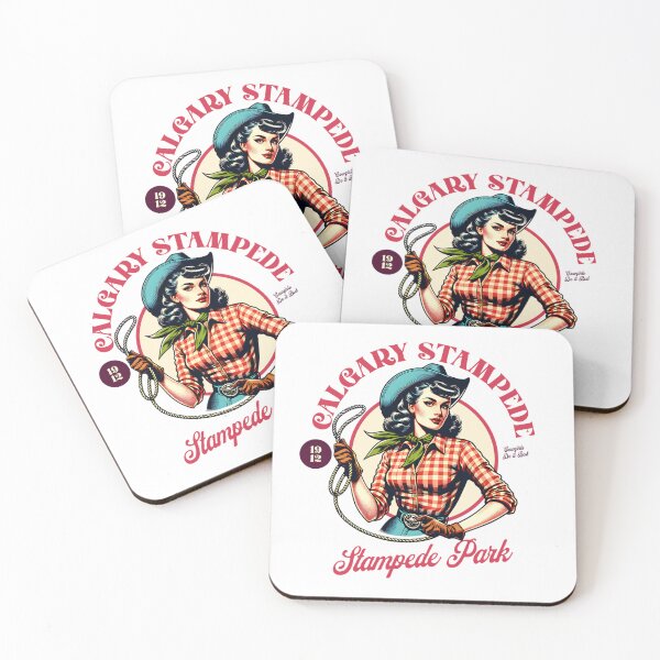 Item preview, Calgary Stampede Cowgirl – Retro Western Sass designed and sold by Analog Aura .