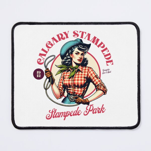 Item preview, Calgary Stampede Cowgirl – Retro Western Sass designed and sold by Analog Aura .