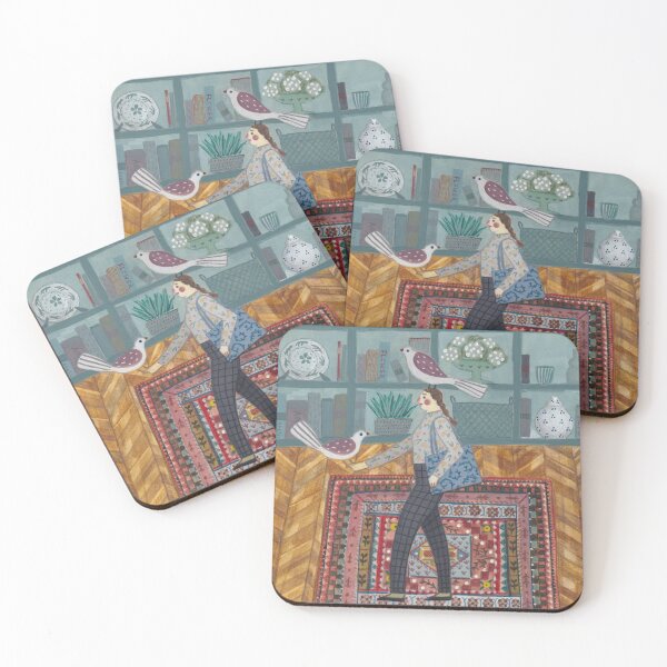 Item preview, Walking with Birds in the Cozy Library designed and sold by Atelier Hoshibi.