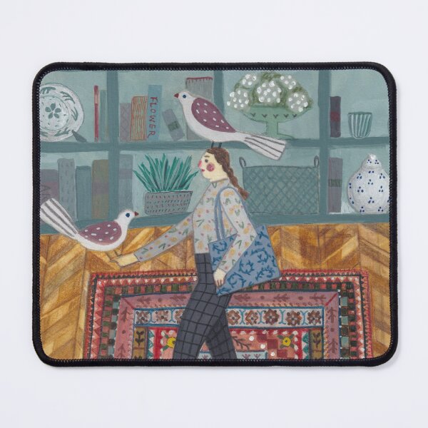 Item preview, Walking with Birds in the Cozy Library designed and sold by Atelier Hoshibi.