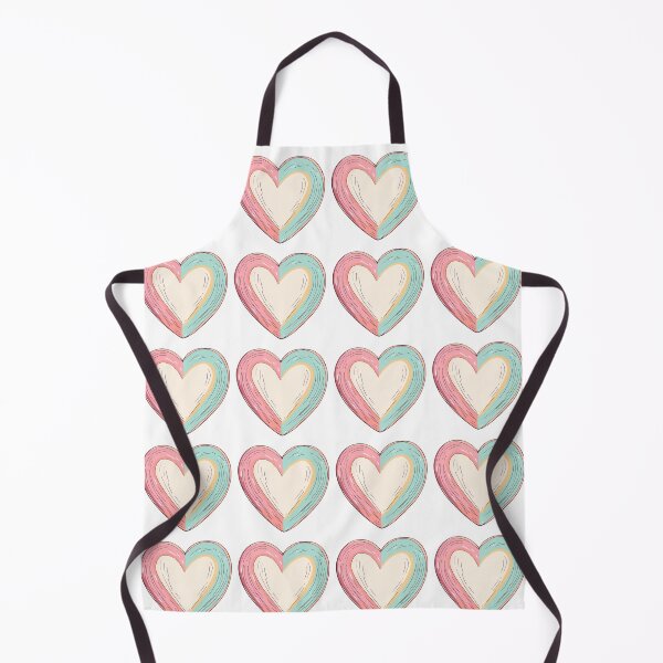 Item preview, Pastel Layered Heart Saint Valentine's Day - Cute Sketchy Pink Mint Love Art Print designed and sold by DesignArtist.ia.