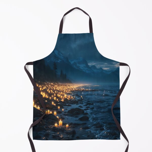 Item preview, A sea of candlelight on the beach in the darkness designed and sold by MarionsArt.