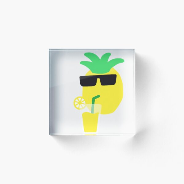Aperçu de l'œuvre Cocktail ananas rafraîchissant – Illustration ambiance estivale créée et vendue par Snapystyle.