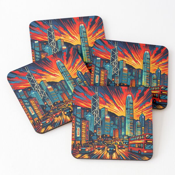 Item preview, Hong Kong, city | Comics stylCartoone -  designed and sold by ComicsFactory.