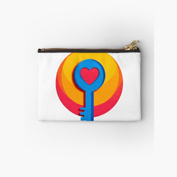 Item preview, Heart Key to My Heart Saint Valentine's Day - Bold Colorful 3D Love Symbol Art Print designed and sold by DesignArtist.ia.