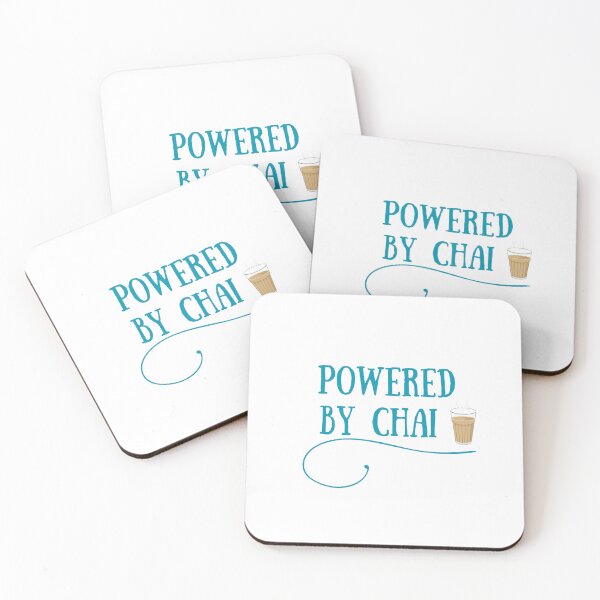 Item preview, Powered By Chai- hindi quote designed and sold by prettyprinting.