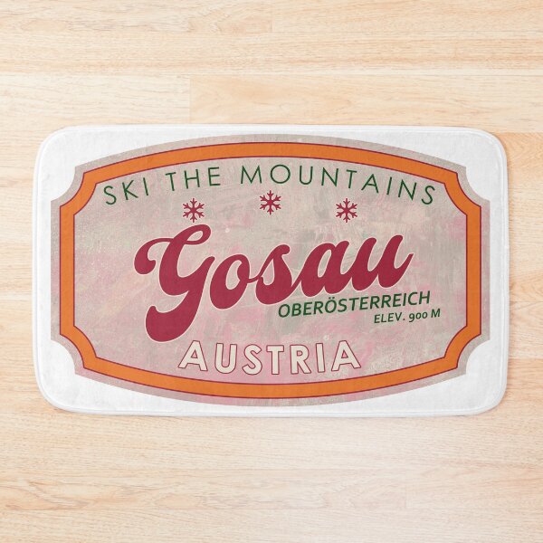 Item preview, Gosau, Oberösterreich, Osterreich, Austria, Vintage skiing badge design designed and sold by Wanderful-roads.