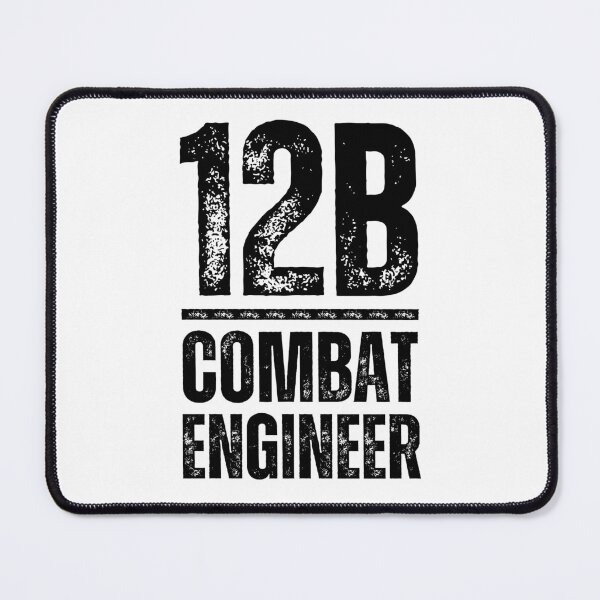 Item preview, 12B Combat Engineer – U.S. Army MOS Military Design for Veterans & Soldiers Distressed Black Font designed and sold by GFamilyC.
