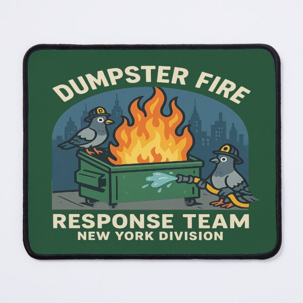 Item preview, Dumpster Fire Response Unit – NYC Pigeon Command designed and sold by Globalcitytees.
