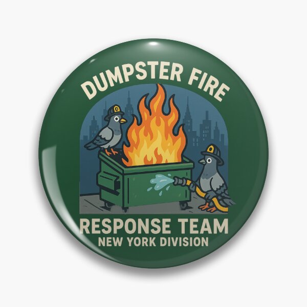 Item preview, Dumpster Fire Response Unit – NYC Pigeon Command designed and sold by Globalcitytees.
