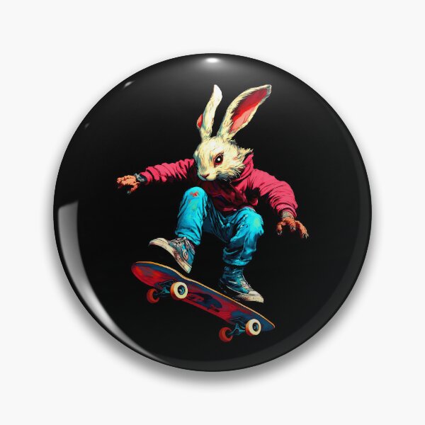 Item preview, Rabbit Skateboarder designed and sold by Soulskier.