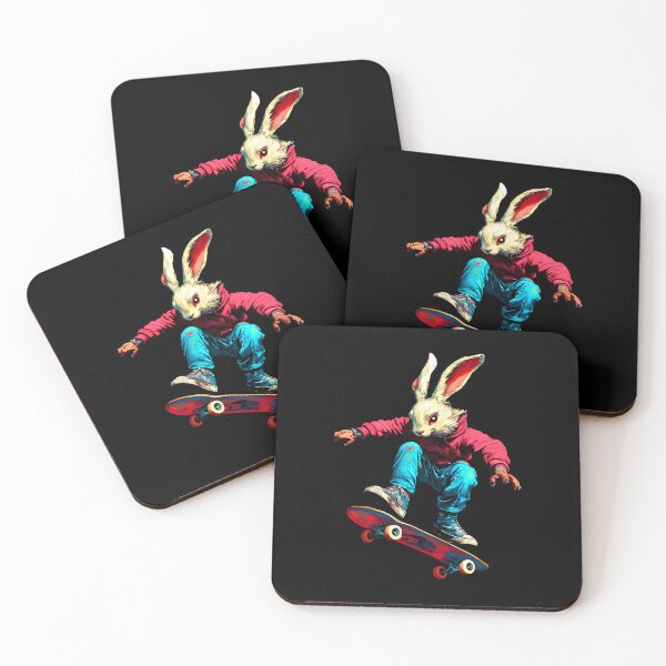 Item preview, Rabbit Skateboarder designed and sold by Soulskier.
