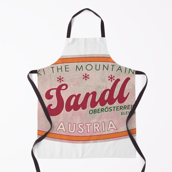 Item preview, Sandl, Oberösterreich, Osterreich, Austria, Vintage skiing badge design designed and sold by Wanderful-roads.
