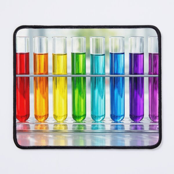 Item preview, Colorful test tubes in the laboratory designed and sold by Sigtrix.