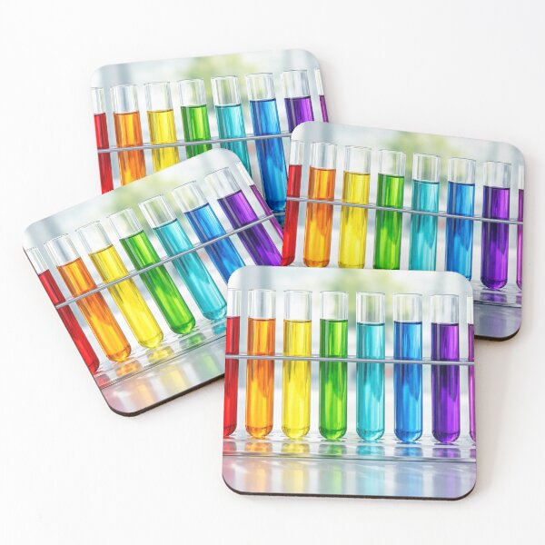 Item preview, Colorful test tubes in the laboratory designed and sold by Sigtrix.