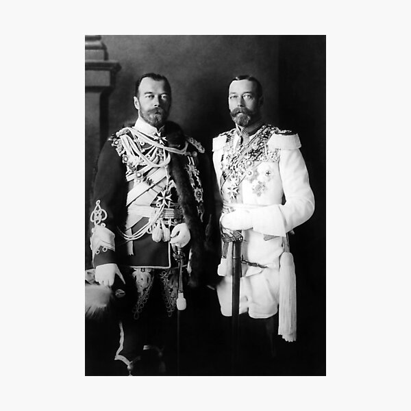 Item preview, Tsar Nicholas II and King George V - Royal Cousins - 1913 designed and sold by warishellstore.