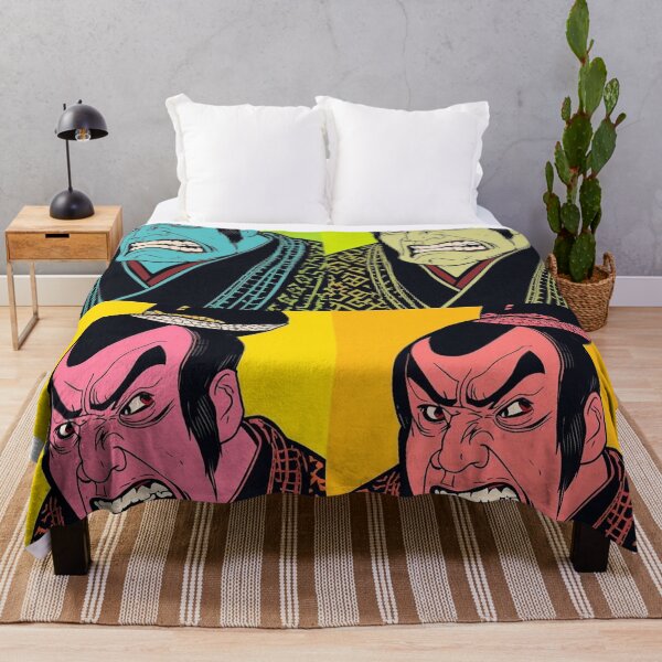 Item preview, Kabuki Actor Pop Art Quadtych | Ukiyo‑e Japanese Woodblock Style designed and sold by Vandy Fullam.