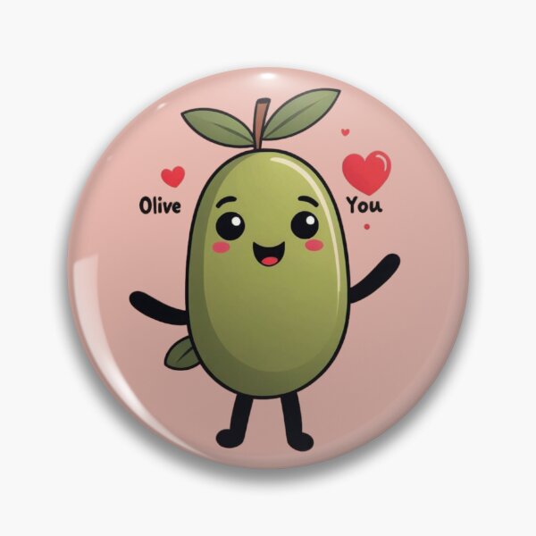 Item preview, Olive You – Cute Olive Valentine Pun designed and sold by V--I--R.