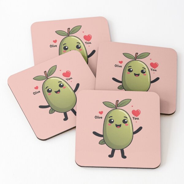 Item preview, Olive You – Cute Olive Valentine Pun designed and sold by V--I--R.