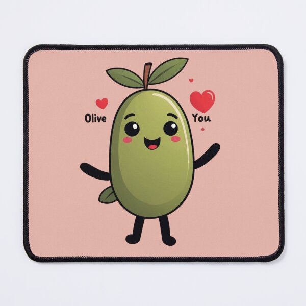 Item preview, Olive You – Cute Olive Valentine Pun designed and sold by V--I--R.