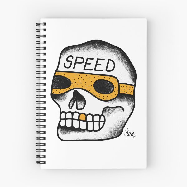 Item preview, Speed Skull designed and sold by Wasted Spark Clothing.