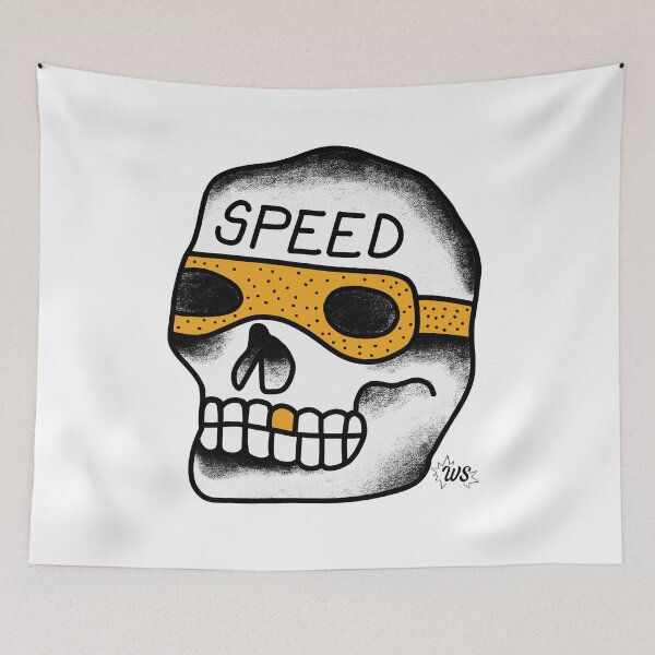 Item preview, Speed Skull designed and sold by Wasted Spark Clothing.
