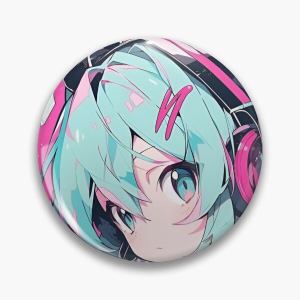 Item preview, Neon Cyber Idol | Futuristic Anime-Style Girl Illustration designed and sold by Dyan4.