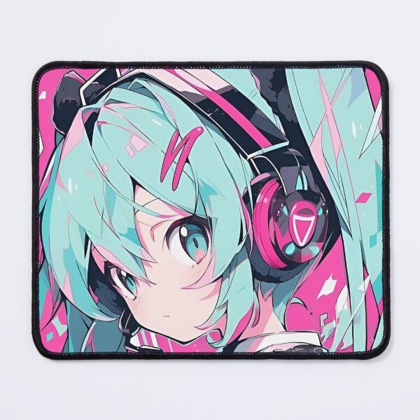 Item preview, Neon Cyber Idol | Futuristic Anime-Style Girl Illustration designed and sold by Dyan4.