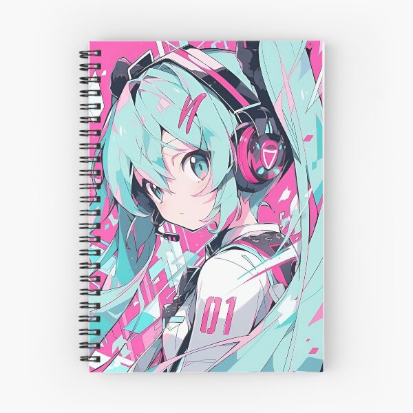 Item preview, Neon Cyber Idol | Futuristic Anime-Style Girl Illustration designed and sold by Dyan4.