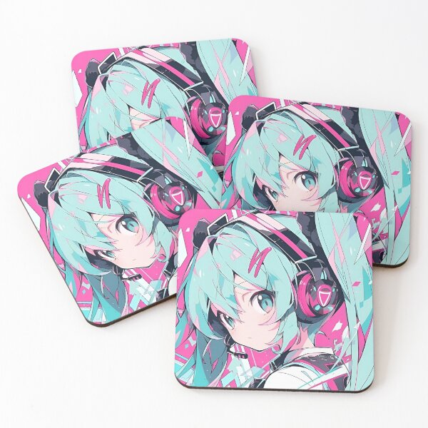 Item preview, Neon Cyber Idol | Futuristic Anime-Style Girl Illustration designed and sold by Dyan4.