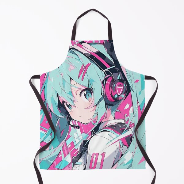 Item preview, Neon Cyber Idol | Futuristic Anime-Style Girl Illustration designed and sold by Dyan4.