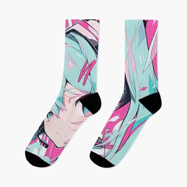 Item preview, Neon Cyber Idol | Futuristic Anime-Style Girl Illustration designed and sold by Dyan4.