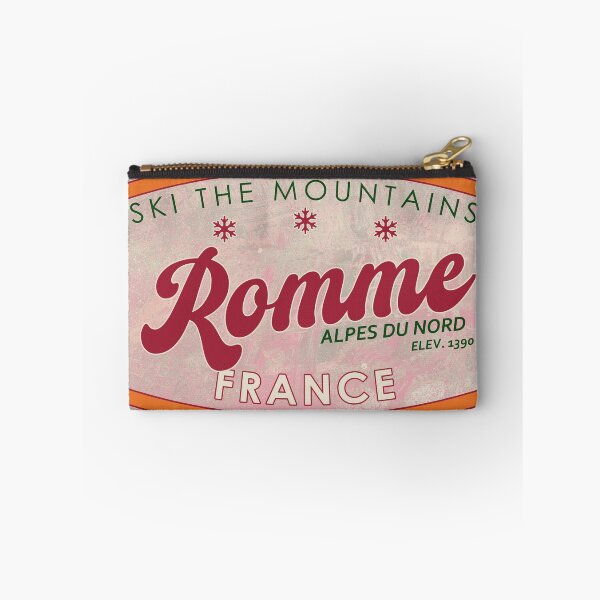 Item preview, Romme, France, Alpes du Nord, Ski, textured skiing badge designed and sold by Wanderful-roads.