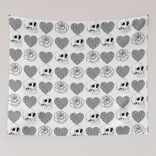 Item preview, Black Rose Pattern – Dark Floral Gothic Aesthetic Design designed and sold by ZebraDazzleDesigns.