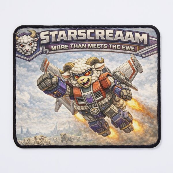 Item preview, MechaSheep: Star Screaaaaam (More Than Meets the Ewe) designed and sold by Thpoar.