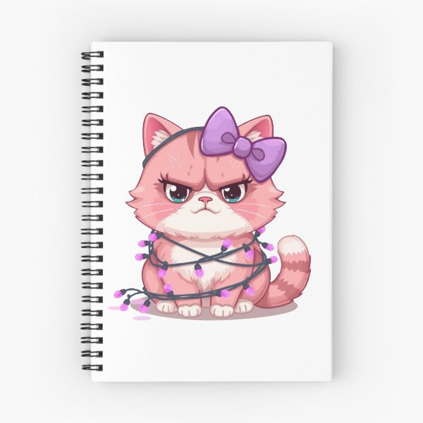 Item preview, Grumpy pink and white kitten designed and sold by KrisGraphic45.