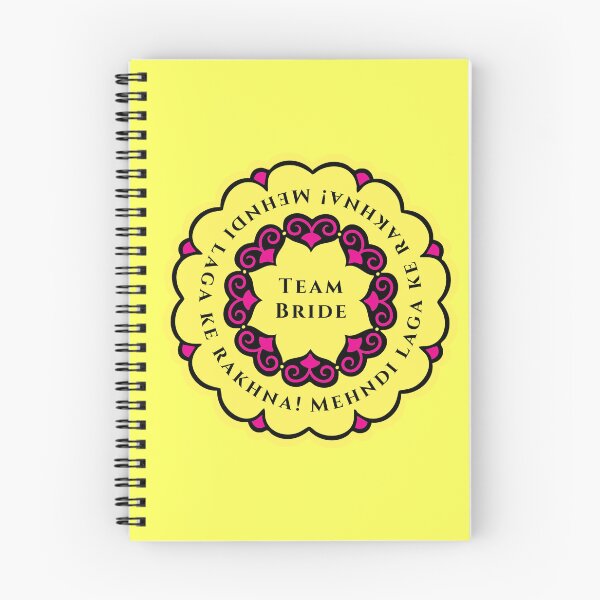 Item preview, TEAM BRIDE Mehndi Laga Ke Rakhna! Sticker Decal perfect for wedding gifts, crafts, and decorations designed and sold by DeshiDesign.