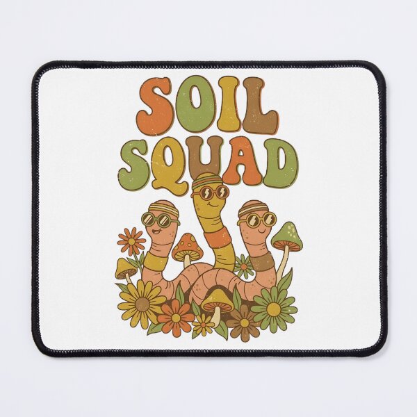 Item preview, Soil Squad Funny Retro 70s Gardening & Composting Worms designed and sold by Aryaam.