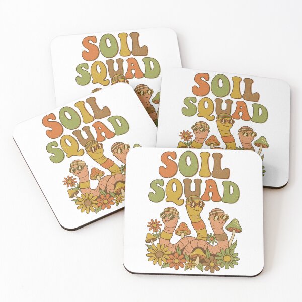 Item preview, Soil Squad Funny Retro 70s Gardening & Composting Worms designed and sold by Aryaam.