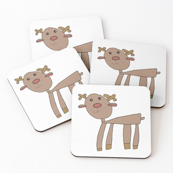 Item preview, a child's drawing of Santa's reindeer designed and sold by VitSArt.