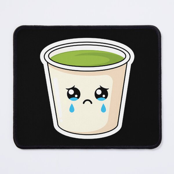 Item preview, Sad Matcha Cup - Cute Kawaii Drink Art designed and sold by ImpactVibe.