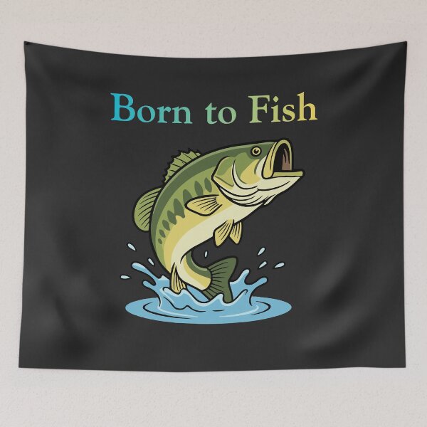 Item preview, Born to Fish – Funny Angler Graphic designed and sold by FullerMagic.