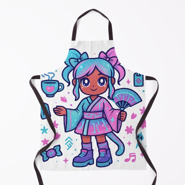 Item preview, ✨ Techno Tea Priestess – Kawaii Virtual Shrine Maiden ✨ designed and sold by Alquimia Lunar.